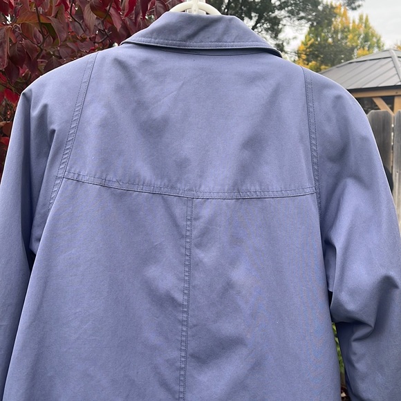 VTG Essential London Fog Blue / Lined  Polyester Coat Sz 10 Reg - Picture 8 of 15